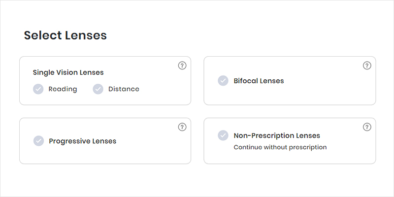 Select lenses